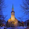 blue, church, dark, evening, night, view, romantic, beautiful, amazing, cathedral, norwegian, visit, snow, winter, arctic, journey, the arctic circle, tromso, norway, scandinavia, europe, nature, nordic, scenery, mountain, water, sea, north, coast, sky, building, scenic, architecture, city, landmark, travel, blue circle, tromso, tromso, tromso, tromso, tromso