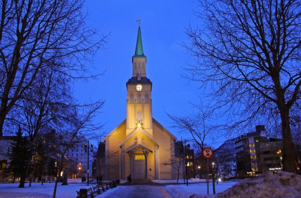 blue, church, dark, evening, night, view, romantic, beautiful, amazing, cathedral, norwegian, visit, snow, winter, arctic, journey, the arctic circle, tromso, norway, scandinavia, europe, nature, nordic, scenery, mountain, water, sea, north, coast, sky, building, scenic, architecture, city, landmark, travel, blue circle, tromso, tromso, tromso, tromso, tromso